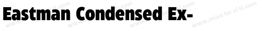 Eastman Condensed Ex字体转换